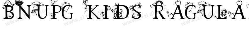 BNUPG Kids Ragular字体转换